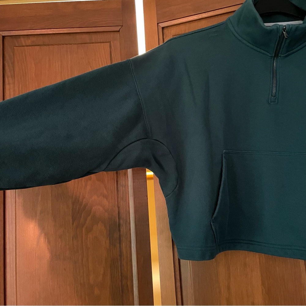 Under Armour Half Zip Cropped Pullover Sweatshirt - image 4